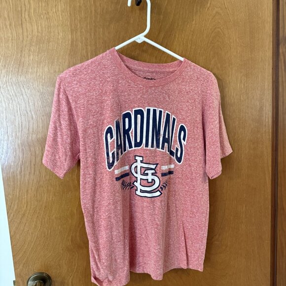 St. Louis Cardinals Stitches Youth T-Shirt Size Large Heather Red MLB Baseball - Picture 4 of 5